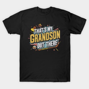 That's My Grandson Out There Hockey Grandma Mother's Day T-Shirt